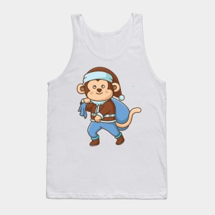 Monkey Santa Tank Top